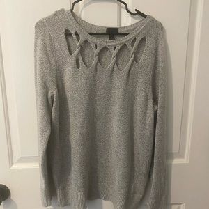 Torrid marbled grey sweater